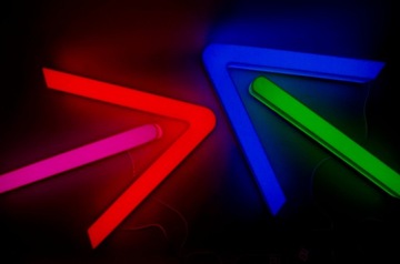 Светодиодный рекламный короб из оргстекла, 50 см.