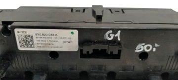 8Y0820043A AUDI A3 8Y 2020- PANEL ŘÍZENÍ VENTILACE KLIMATIZACE