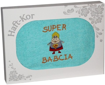 RĘCZNIK Z HAFTEM DZIEŃ BABCI 70x140 PREZENT BABCIA