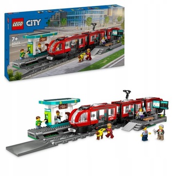 LEGO CITY 60423 TRAMWAJ MIEJSKI ZE STACJĄ PREZENT