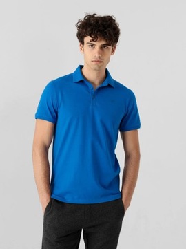 KOSZULKA MĘSKA 4F T-SHIRT POLO BAWEŁNA SS23M038