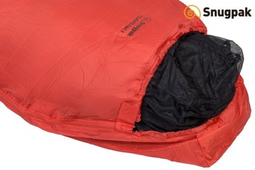 Легкий туристический спальный мешок Snugpak Mummy TRAVELPAK 1 — огненно-красный
