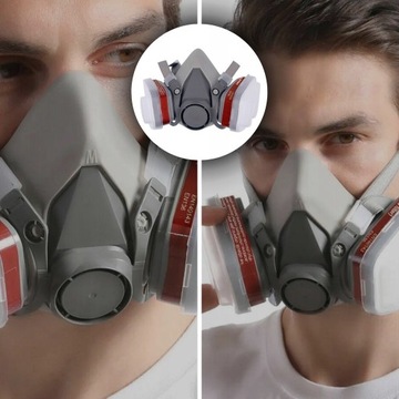 НАБОР ПОЛУМАСКИ PAINT MASK 6200 ПОЛНАЯ ПРОТИВ ПЫЛЕ + ФИЛЬТРЫ