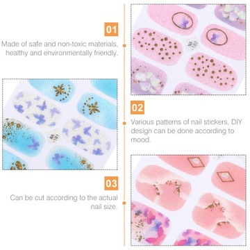 Наклейки для ногтей Самоклеящиеся наклейки Маникюр