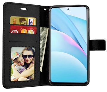 ETUI SKÓRZANE OBUDOWA PORTFEL KABURA do REALME 10 +SZKŁO 9H