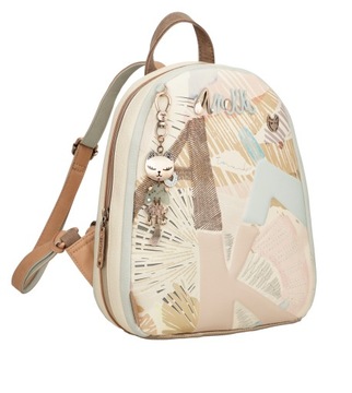 Anekke plecak miejski Brelok Pastele Dżety Print backpack Hollywood Passion
