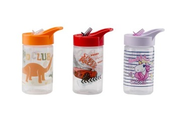 BIDON z rurką 430ml mix kolor unicorn auta dino