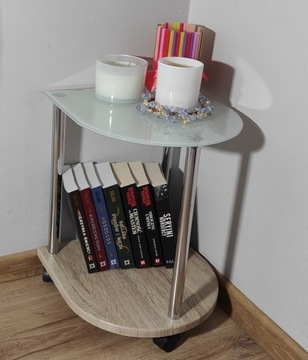 СТЕКЛЯННЫЙ ЖУРНАЛЬНЫЙ СТОЛИК ДЛЯ НОУТБУКА НОЧНАЯ ПОДСТАВКА ДЛЯ ЦВЕТОВ