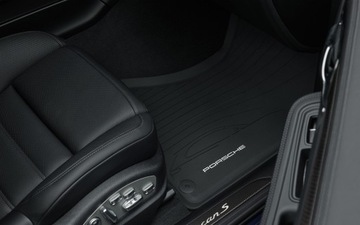 DYWANIKI GUMOWE PORSCHE MACAN, CZARNE