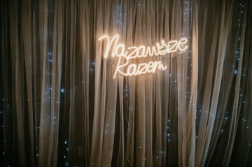 Napis neonowy Neon OH BABY dekoracja baby shower