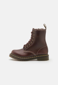 Botki ocieplane skórzane damskie DR MARTENS brązowe 41