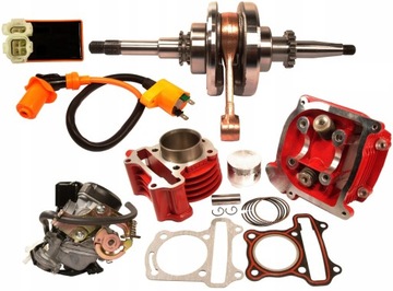 SKUTER 4T CYLINDER 100 c MODUŁ WAŁ GŁOWICA GAŹNIK
