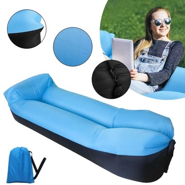 NADMUCHIWANY LEŻAK DLA DOROSŁYCH I DZIECI, SOFA KEMPINGOWA, SOFA DMUCHANA
