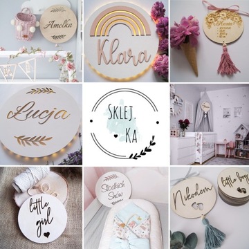 Деревянная табличка для фотографий месяцев.