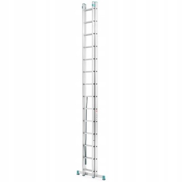 Drabina aluminiowa malarska rozstawna 2x14 + WÓZEK