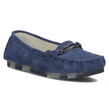 Buty damskie skórzane mokasyny półbuty Filippo lekkie wygodne r.40