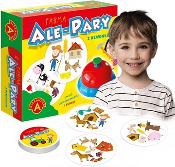 GRA KARCIANA ALE PARY Z DZWONKIEM FARMA ZWIERZĄTKA ALEXANDER