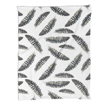 Kocyk narzuta do sypialni Pióra w stylu Boho wzór
