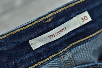 LEVIS 711 Skinny Spodnie Jeansy Damskie W30 L34