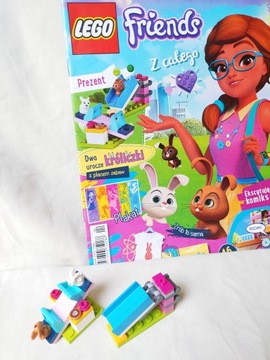 czasopismo lego Friends klocki dwa króliczki