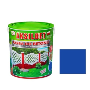 FARBA AKSILBET DO BETONU OGRODZEŃ 1L NIEBIESKI