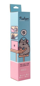 Pusheen - Светодиодный игровой/настольный коврик XXL (90 x 40 см)