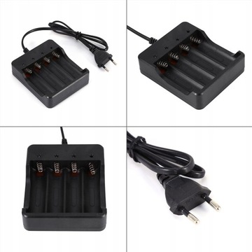 ŁADOWARKA UNIWERSALNA DO OGNIW AKUMULATORÓW 4x18650 LED BATERIA WSKAŹNIK