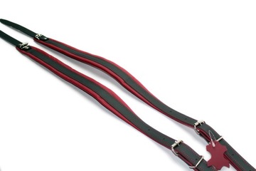 Ремни поддерживающие для ремня гармошки STANDARD BLACK/RED 96b