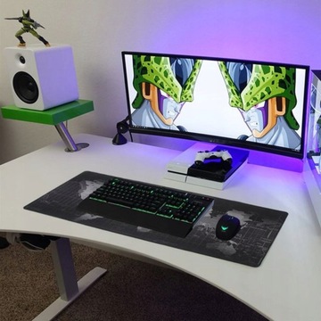 Коврик для мыши XXL 90x40см с картой мира для игр BLACK GAMING