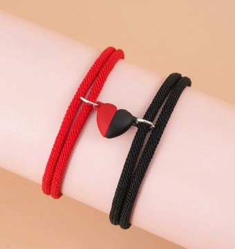 МАГНИТНЫЙ БРАСЛЕТ СЕРДЦЕ С 2 ДРУЗЬЯМИ C205