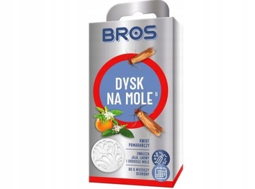BROS Dysk pomarańczowy środek na mole odzieżowe