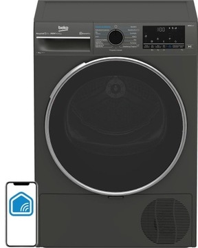 Suszarka Beko B5T68243MDC 8kg Inwerter SLIM Para WiFi Pompa ciepła Grafit