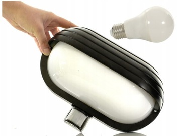 Lampa Kinkiet Wejściowy nad Drzwi +Czujnik Ruchu