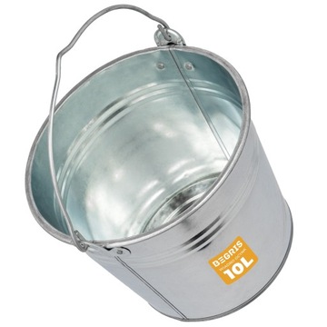 ВЕДРО МЕТАЛЛИЧЕСКОЕ ОЦИНКОВАННОЕ 10 Л, ПРОЧНОЕ ОЦИНКОВАННОЕ