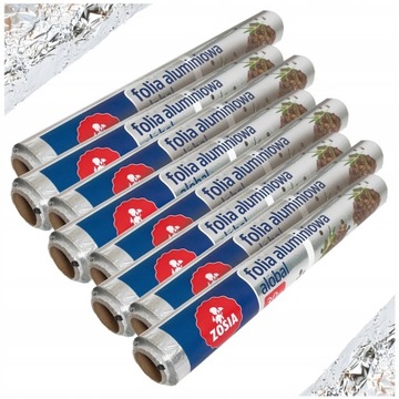 8 X FOLIA ALUMINIOWA TYPU PAZŁOTKO DO PAKOWANIA ZOSIA SAMOSIA 30M = 240M