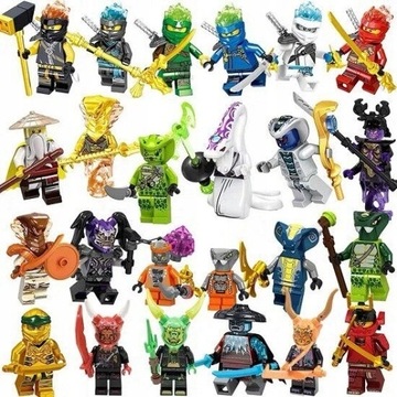 Мини-фигурки Ninjago, 24 шт., мастер-строительство