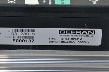 GTS-T-10/230-0 GEFRAN Stycznik SSR 230V 10A