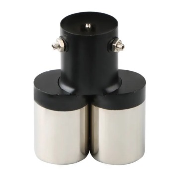 Насадка выхлопной трубы серого цвета, двойная