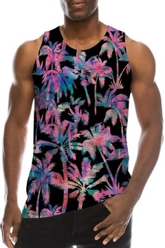 Koszulka bez rękawów Palm Tree Graphic Tank Top