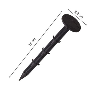 AGROTKANINA 135G 1,6x50m CZARNA AGROWŁÓKNINA UV GRUBA ANTYCHWASTOWA + KOTWY