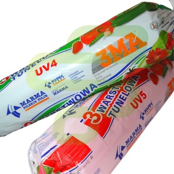 Folia ogrodnicza tunelowa szklarniowa UV4 8m x 1mb