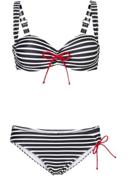 Strój kąpielowy dwuczęściowy bikini z fiszbinami 38 (75D) bonprix