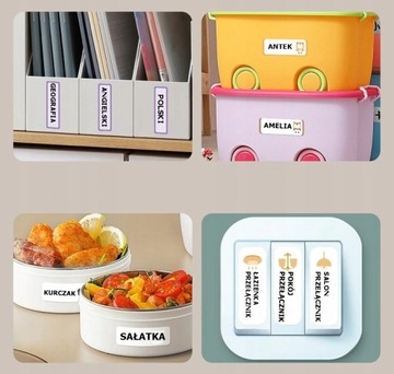 Etykiety Naklejki białe 10*25mm 240szt do drukarek D11/D110/D101 NIIMBOT