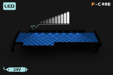 Półka TIR MAN TGA 00-10 kabina XXL eko-skóra led