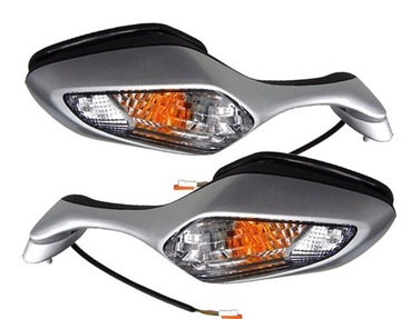 LUSTERKA HONDA VFR 1200 SREBRNE Z KIERUNKAMI KPL