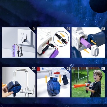 ВОДЯНОЙ ПИСТОЛЕТ ЭЛЕКТРИЧЕСКИЙ АВТОМАТИЧЕСКИЙ МОЩНЫЙ ВОДЯНОЙ ПУСК