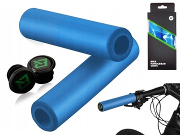 CHWYTY ROWEROWE RĄCZKI GRIPY DO KIEROWNICY NA ROWER MIĘKKIE LEKKIE PIANKA