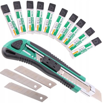 НОЖ И 100 ЛОМАЮЩИХСЯ ЛЕЗВИЙ ДЛЯ КАРТОННЫХ ОБОЕВ НОЖ С ЛОМАЮЩИМСЯ ЛЕЗВИЕМ своими руками 18 мм