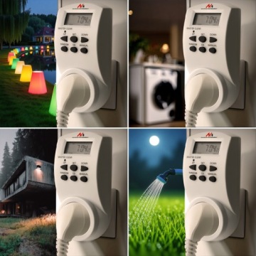 Электронный цифровой таймер для розеток с таймером включения-выключения