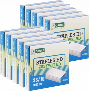 Zszywki D.Rect HD 23/10 3000szt srebrny